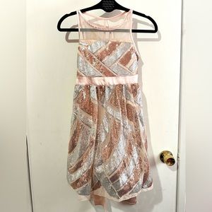 Poppies and Roses Gold Dress